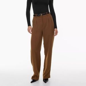 Aritzia Effortless Pants in size 4 brown wool